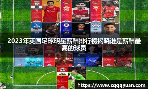 2023年英国足球明星薪酬排行榜揭晓谁是薪酬最高的球员